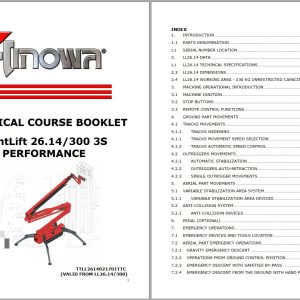 Hinowa Lightlift Quick Instructions Manual Electric Hydraulic Wiring Diagram Collection 195 MB PDF 1