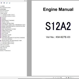 Hitachi Excavator EX1200 5 EX3600 5 EX1200 5C EX8000 Engine Manual