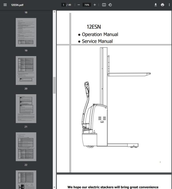 Hyundai Forklift Trucks Operator Manual PDF Updated 11.2023 Offline 4