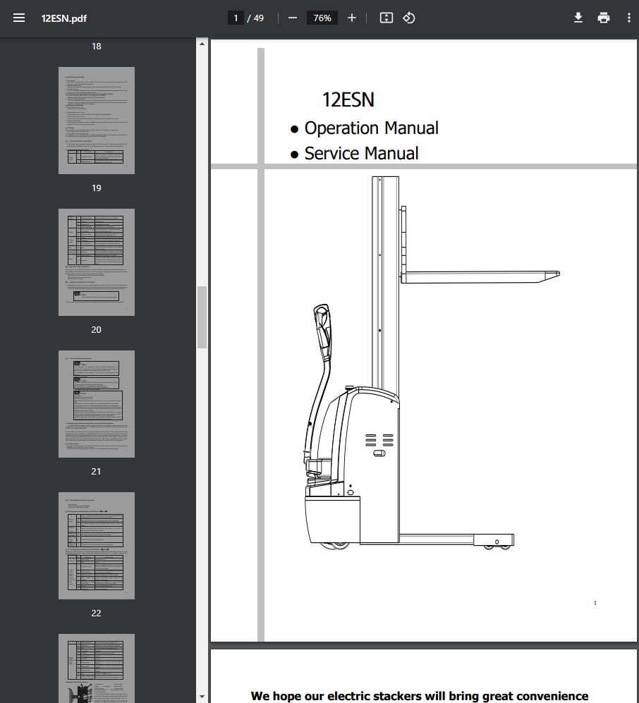 Hyundai Forklift Trucks Operator Manual PDF Updated 11.2023 Offline 4