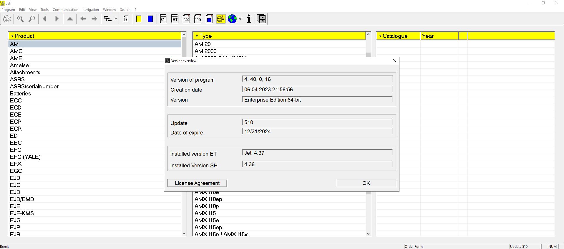 JUNGHEINRICH JETI ForkLift ET v4.37 2024 Updated 510 12.2023 Spare Parts Catalog 1