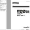 Komatsu Backhoe Loader WB93S 5E0 Shop Manual WEBM008302