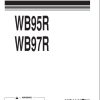 Komatsu Backhoe Loader WB95R WB97R Repair Maintenance Manual WEBM007700