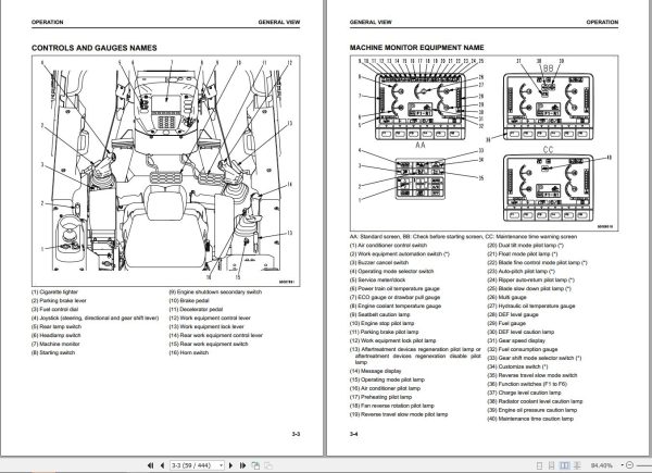 Komatsu Base Tractor D155CX 8 Operation Maintenance Manual TEN00922 02 1