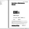 Komatsu Dump Truck 830E 5 Operation Maintenance Manual CEAM032209