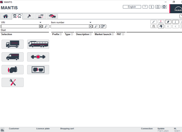 MAN MANTIS EPC v718 11.2023 Spare Parts Catalog New Interface 1