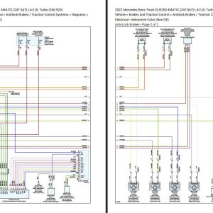 Mercedes Benz GLB250 2022 4MATIC Electrical Wiring Diagrams 1