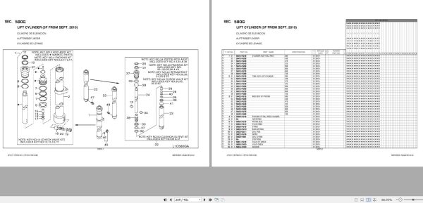 Nissan Forklift 1F1UC Parts Catalog CF700 UBOOK 1