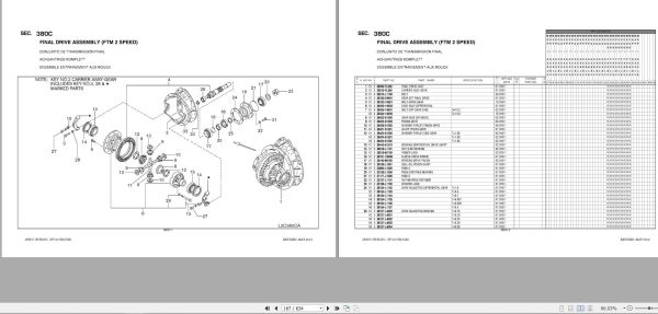 Nissan Forklift 1F2UC Parts Catalog CF710 UBOOK 1