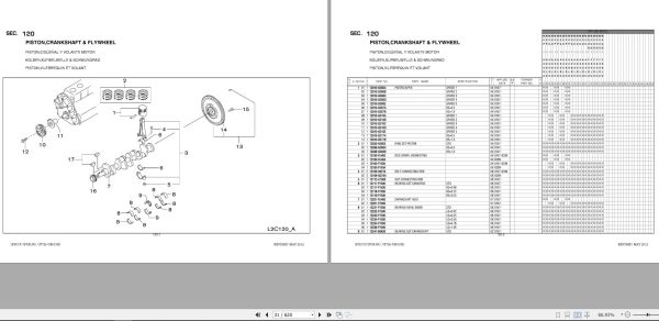Nissan Forklift 1F2UCU Parts Catalog CF720 UBOOK 1