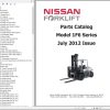 Nissan Forklift 1F6 Series Parts Manual CF790 UBOOK