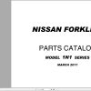 Nissan Forklift 1N1 Series Parts Catalog CF610 SUBOO K