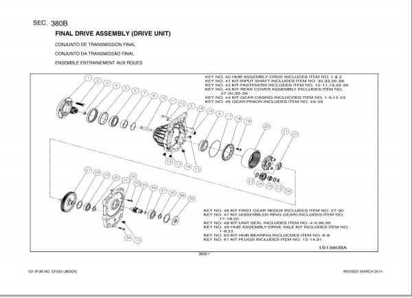 Nissan Forklift 1S1 Parts Catalog CF300 UBOOK 1