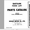 Nissan Forklift 2TON Series Parts Catalog CF037 UBOOK
