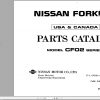 Nissan Forklift CF02 Parts Catalog CF020 UBOOK