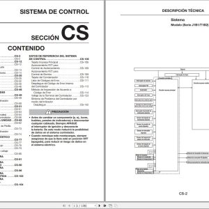 Nissan Forklift Control System T1B2 Service Manual EN ES