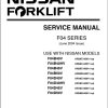 Nissan Forklift F04 Series Service Manual SM2EM F04G0