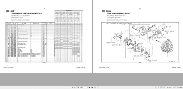 Nissan Forklift J02UC Series Parts Catalog CF390 UBOOK 1