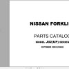 Nissan Forklift J02UP Series Parts Catalog CF400 UBOOK