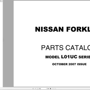 Nissan Forklift L01UC Series Parts Catalog CF550 UBOOK