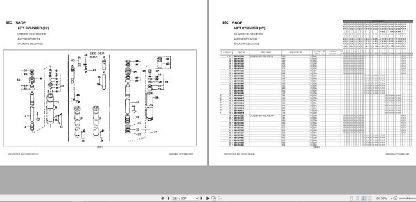 Nissan Forklift L02UCV Series Parts Catalog CF570 UBOOK 1