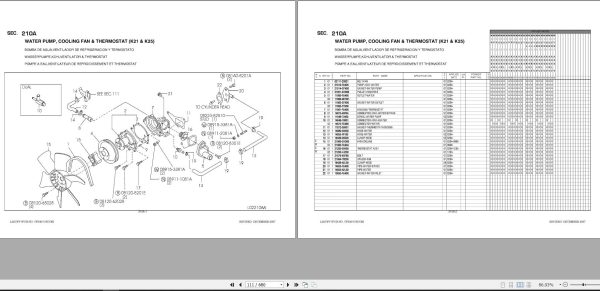 Nissan Forklift L02UPV Series Parts Catalog CF540 UBOOK 1