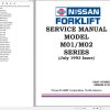 Nissan Forklift M01 M02 Series Service Manual SM8EM 012G1