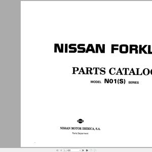 Nissan Forklift N01 Series Parts Catalog CF210 SU