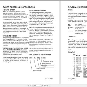 Nissan Forklift OS30 Parts Manual