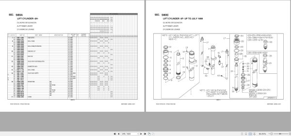 Nissan Forklift P02U Series Parts Manual CF360 UBOOK 1