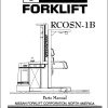 Nissan Forklift RC0SN 1B Parts Manual