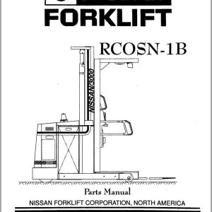 Nissan Forklift RC0SN 1B Parts Manual