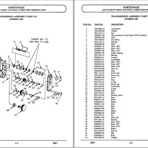Nissan Forklift Rrtn 130F Parts Manual 1