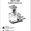 Nissan Forklift RRTN 140F Parts Manual