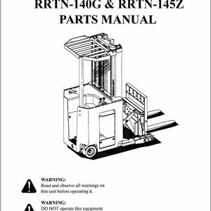 Nissan Forklift RRTN 140G RRTN 145Z Parts Manual