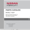 Nissan Forklift T1B2P Parts Catalog CF671 UBOOK