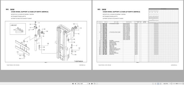 Nissan Forklift T1B2P Parts Catalog CF671 UBOOK 1