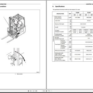 Nissan Forklift TX30M TX35M TX40M Service Manual