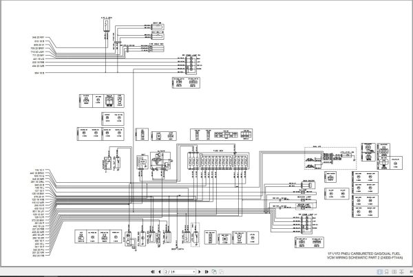 Unicarriers Forklift 1F1 1F2 Electrical Schematic 1