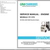 Unicarriers Forklift 1F1 1F2 Service Manual Engine
