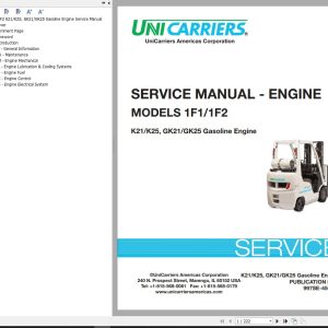 Unicarriers Forklift 1F1 1F2 Service Manual Engine