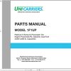 Unicarriers Forklift 1F1UP Parts Manual PM5UC 1F1UP