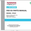 Unicarriers Forklift 1F2UC Fed Ex Parts Manual