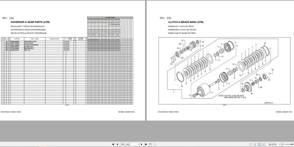 Unicarriers Forklift 1F2UP Parts Manual PM5UC 1F2UP 1