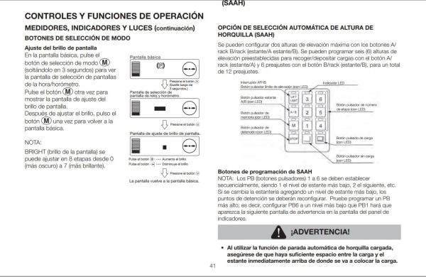 Unicarriers Forklift 1H2 Operators Manual 0M2UC 1H200 SP ES 1