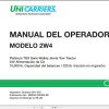 Unicarriers Forklift 2W4 Operators Manual 0M3UC 2W400 SP ES