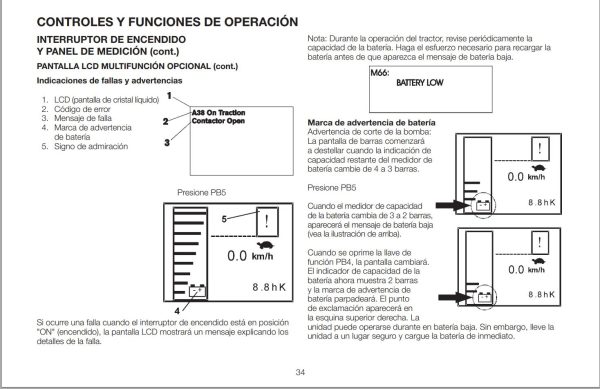 Unicarriers Forklift 2W4 Operators Manual 0M3UC 2W400 SP ES 1