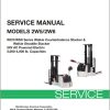 Unicarriers Forklift 2W5 2W6 Service Manual SM3UC 2W560