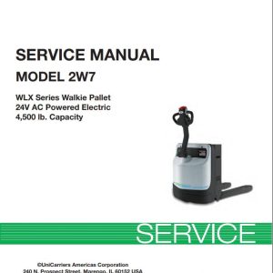 Unicarriers Forklift 2W7 Service Manual SM3UC 2W700