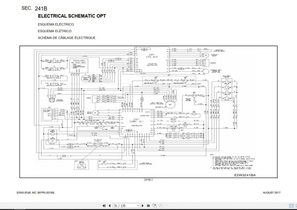 Unicarriers Forklift E2W3 Parts Manual 997PE 33100 1